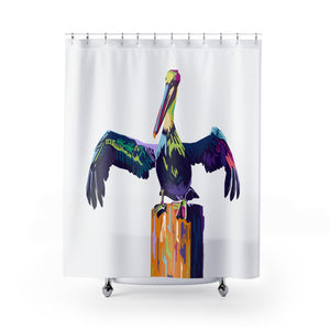 LA Pelican Shower Curtain